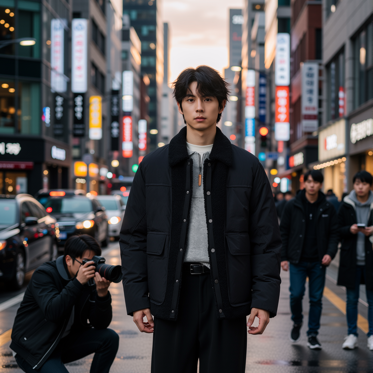 w2x短款90鸭绒羽绒服外套冬季新款男装加厚保暖高级感假两件时尚