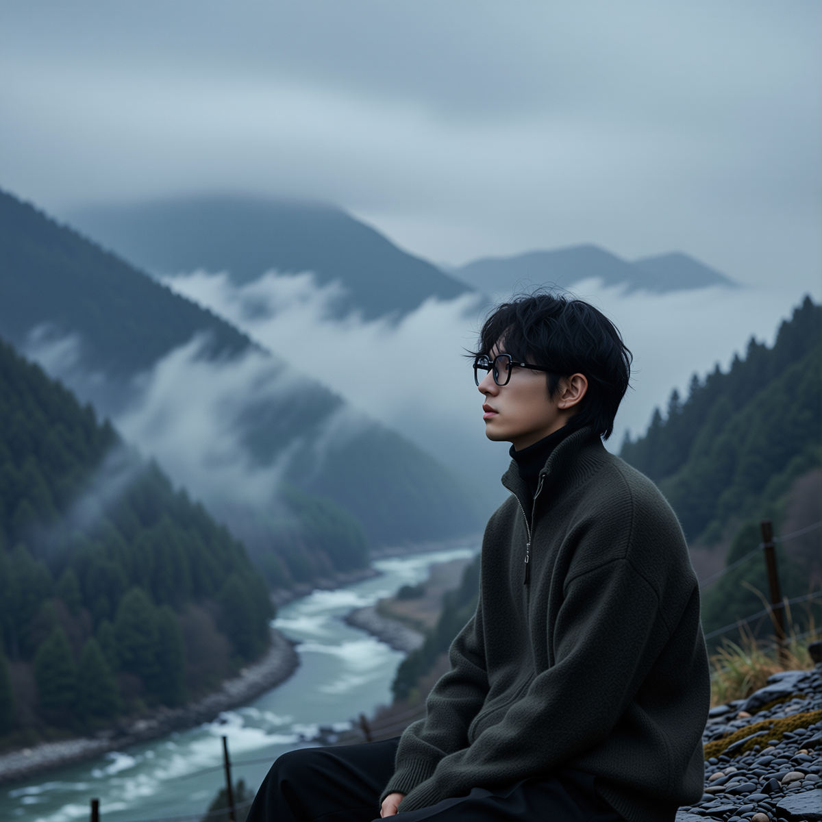 w2x高级感毛衣男生保暖秋冬新款男款针织衫加厚开衫外套立领拉链