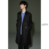 高级感德式 2024新款 翻领外套 风衣男中长款 w2x烫金工艺春秋季