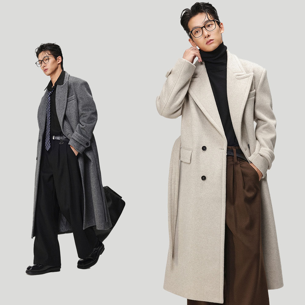 w2x秋冬季毛呢大衣加厚男装呢子外套男士中长款风衣男款冬装保暖,男装,毛呢大衣,淘宝优惠券,粉丝福利购,淘宝优惠卷