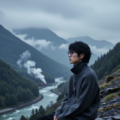 w2x老钱风男士羊毛衫秋冬新款加厚针织开衫男款外套慵懒休闲毛衣