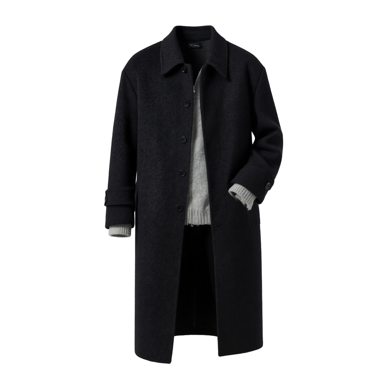 w2x潮流双面呢羊毛呢大衣加厚外套男秋冬季新款男装风衣过膝高端