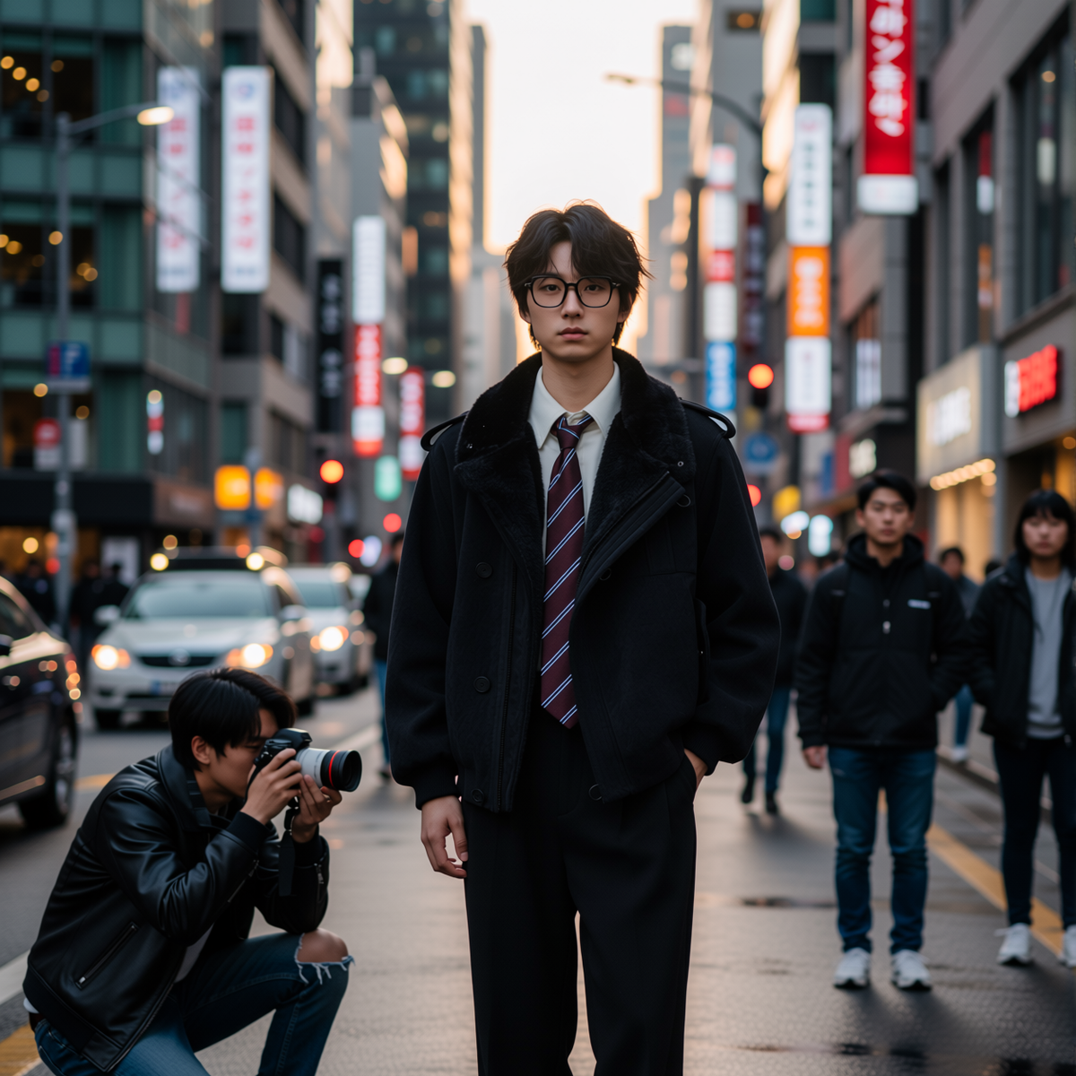 w2x秋冬季夹克上衣外套男士皮夹克加绒加厚冬装宽松棉服男装皮衣