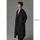 加厚款 w2x双面呢羊毛大衣男长款 过膝落肩老钱风复古冬季 风衣外套