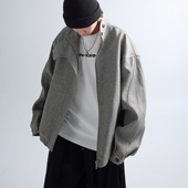 「GRNL」贯彻腔调主义 弯刀廓形夹克 解构弧形分割肌理外套男女款