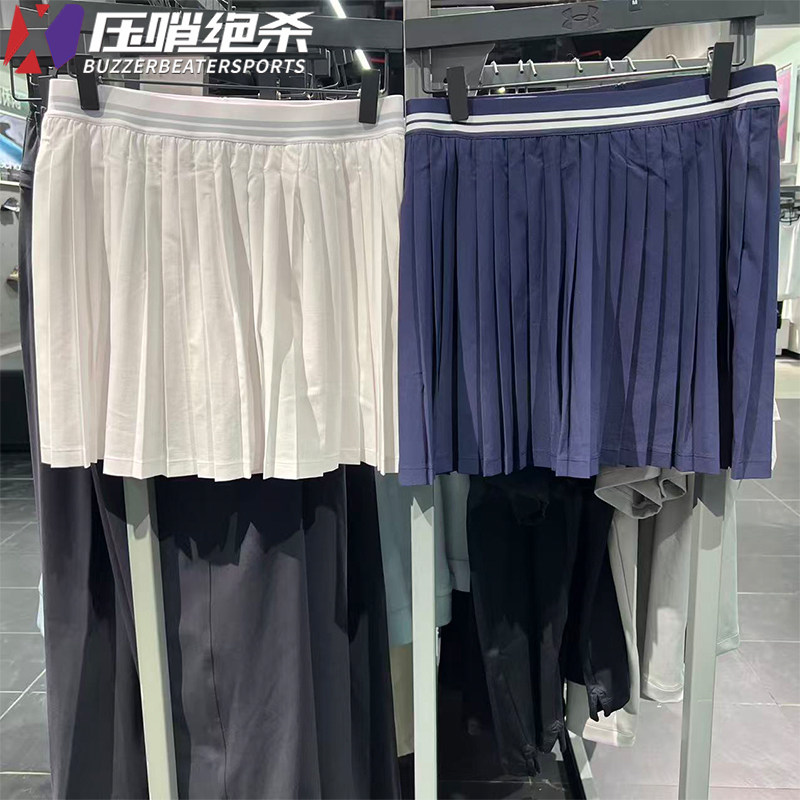安德玛女百褶高尔夫短裙运动裤裙