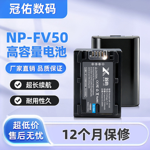 适用索尼摄像机HDR-PJ10E PJ30E PJ50E PJ200E NP-FV50电池充电器