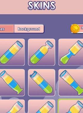 html5小游戏h5小游戏源码《药水排序大师》带广告接口