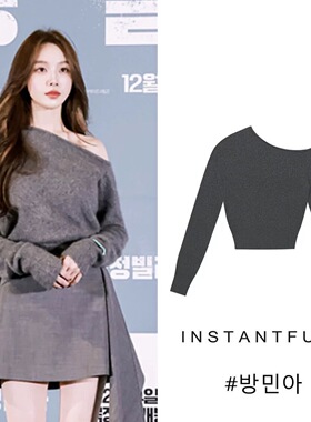 01038-instantfunk韩国小众品牌 jisoo韩素希田小娟同款上衣