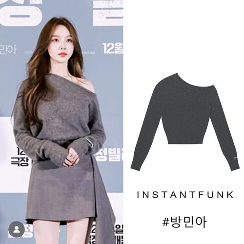 01038-instantfunk韩国小众品牌 jisoo韩素希田小娟同款上衣