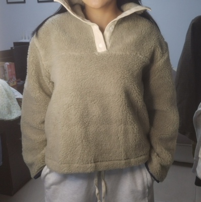 01046-Bowtie韩国东大门毛茸茸加厚休闲套装