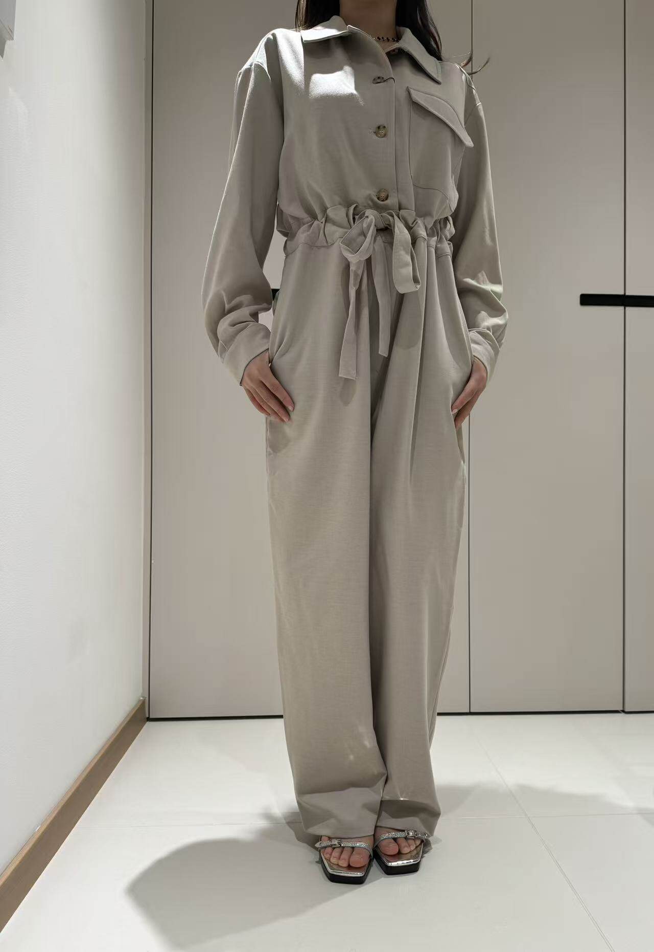 01020-Taste韩国东大门收腰显瘦工装风连体裤 现货秒发