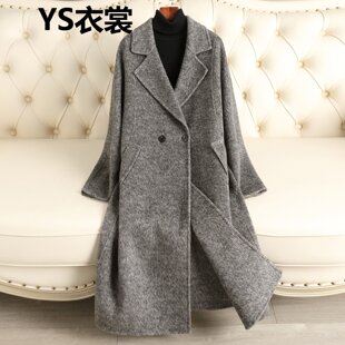 双面羊绒大衣女长款2025秋冬新款宽松显瘦气质高级感100%毛呢外套