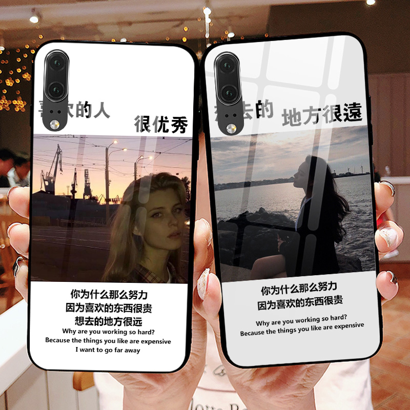 欧美风小米9pro手机壳ins网红情侣小米9往后余生小米9玻璃壳镜面小米cc9潮限50000张券