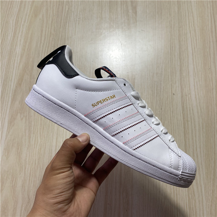 adidas 三叶草 superstar 三层 logo徽标饰带男女休闲板鞋 fw6775