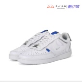 Court 女子休闲舒适帮板鞋 Vision Nike Low 白蓝双钩 DD1648 100