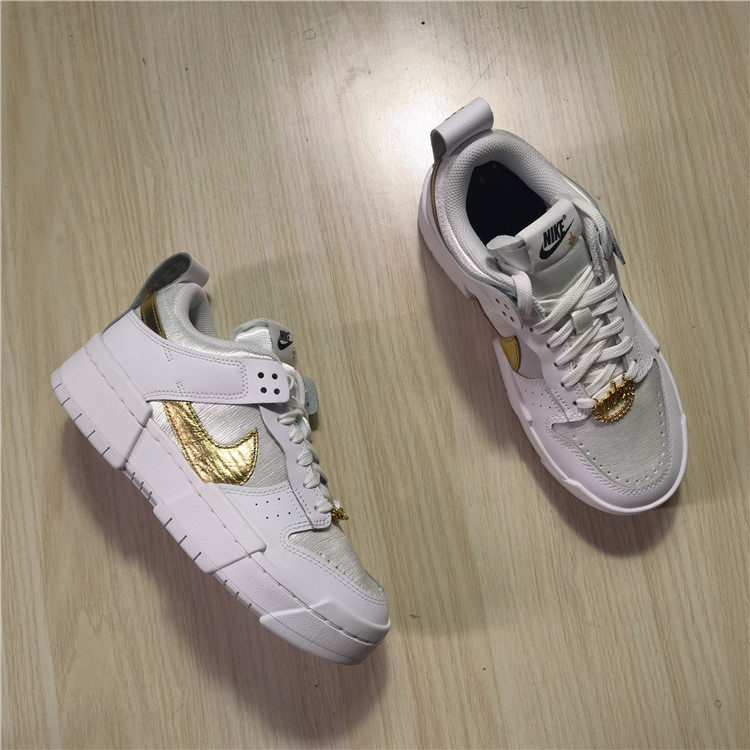 耐克 Nike Dunk Low Disrupt 女子白金扣休闲低帮板鞋 DD9676-100