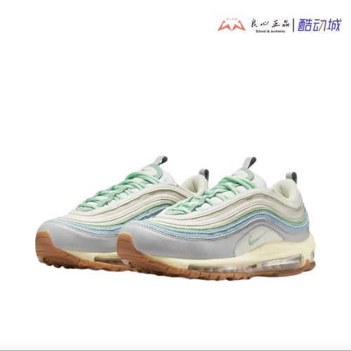 耐克 NIKE Air Max 97 灰绿 女子复古透气低帮跑鞋 DX5766-131