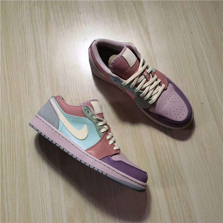 air jordan 1 low aj1 aj1马卡龙男子低帮运动篮球鞋 dj5196-615