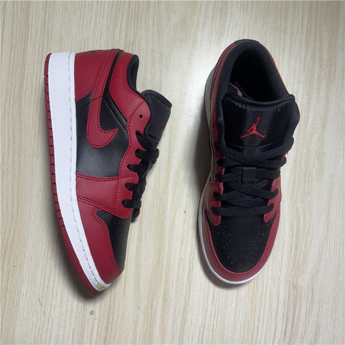 Air Jordan AJ1 Low  黑红 复古防滑耐磨篮球鞋 553560-606
