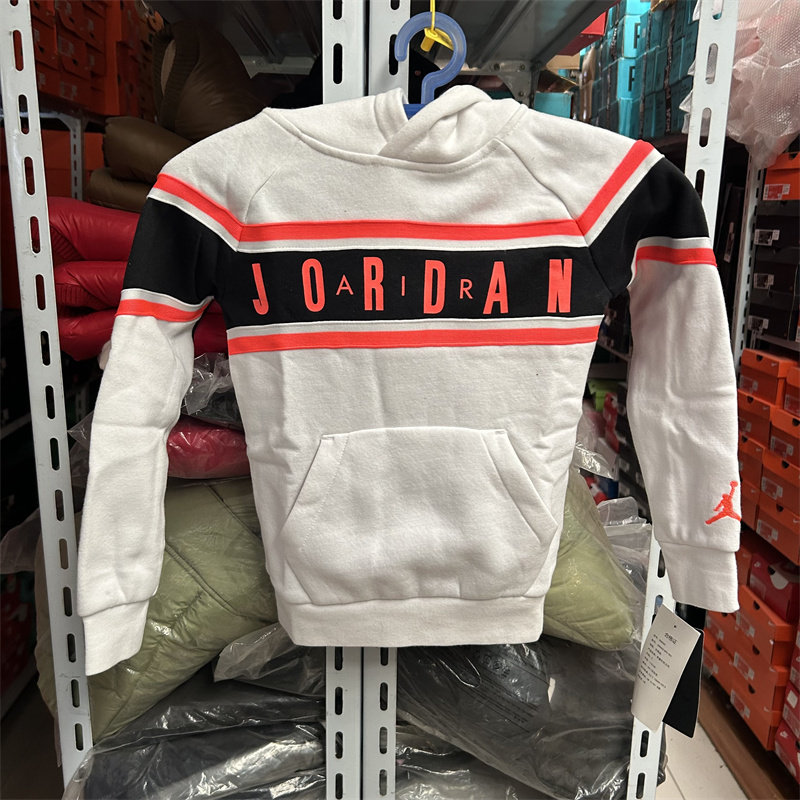 JORDAN AJ大logo 秋冬季儿童运动夹克外套套头衫 856592-001