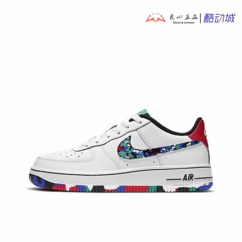 耐克 Nike Air Force 1 迷彩空军一号女子低帮运动板鞋CU4632-100