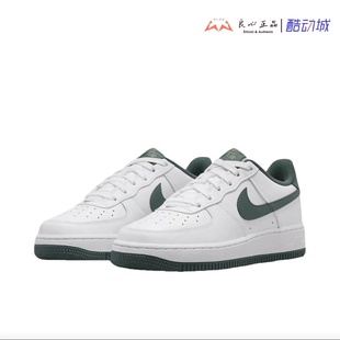 NIKE FV5948 Air 1白绿女子空军低帮百搭舒适板鞋 110 Force 耐克
