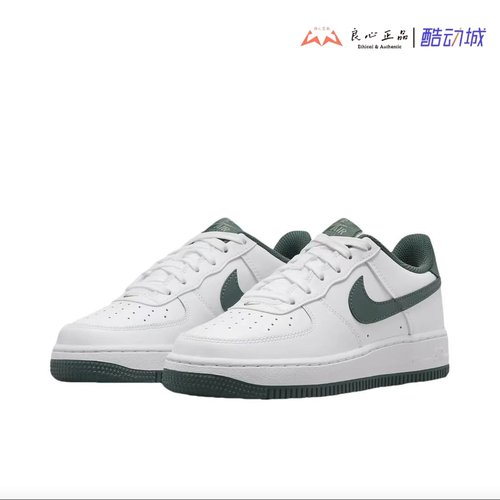 耐克 NIKE Air Force 1白绿女子空军低帮百搭舒适板鞋 FV5948-110
