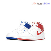 Jordan 白红蓝鸳鸯男女中帮休闲篮球鞋 Air Mid DH0200 100