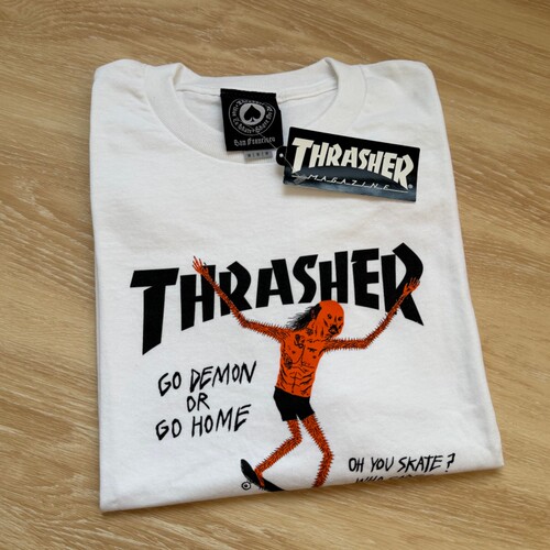 【新款】Thrasher Neckface艺术家联名款火焰插画滑板短袖T恤