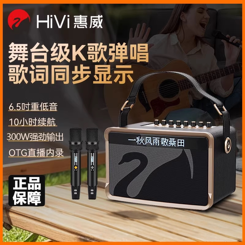惠威MQ6手提广场舞蓝牙K歌音箱