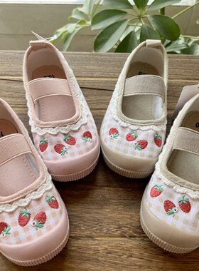 出口日本幼儿园室内鞋小白鞋软底