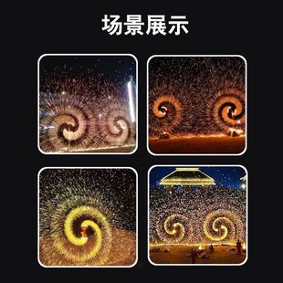 抖音网红打铁花工具非电钻款旋转器打烟花神器充电手持摇笼架子