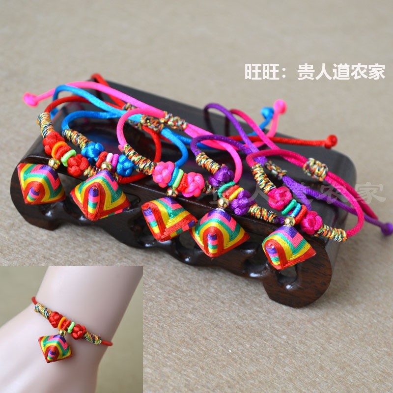Dragon boat festival Bracelet manual weave Multicolored lines traditional Chinese rice-pudding men and women Hand rope May Festival children gift Red rope Jewelryin the Accessories/Fashion Jewelry, Bracelets  category - from Buy2taobao.com to provide professional Taobao agent buy service