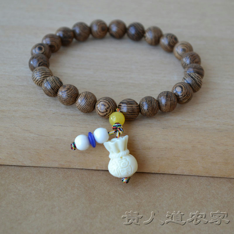 中国风鸡翅木手链8mm单圈女款饰品个性文玩木质手串活动小礼物品