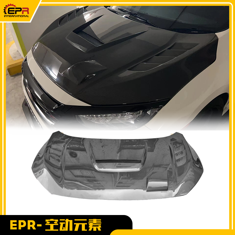 思域FK8机盖JS款碳纤轻量包围件