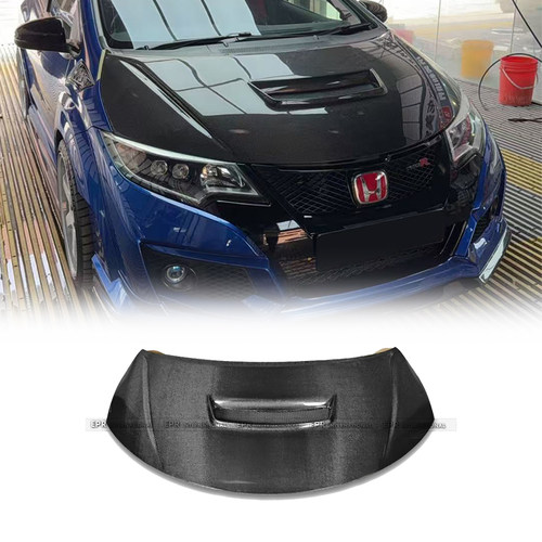 适用于本田思域 FK2 碳纤维MUG款前机盖引擎盖车头盖改装包围