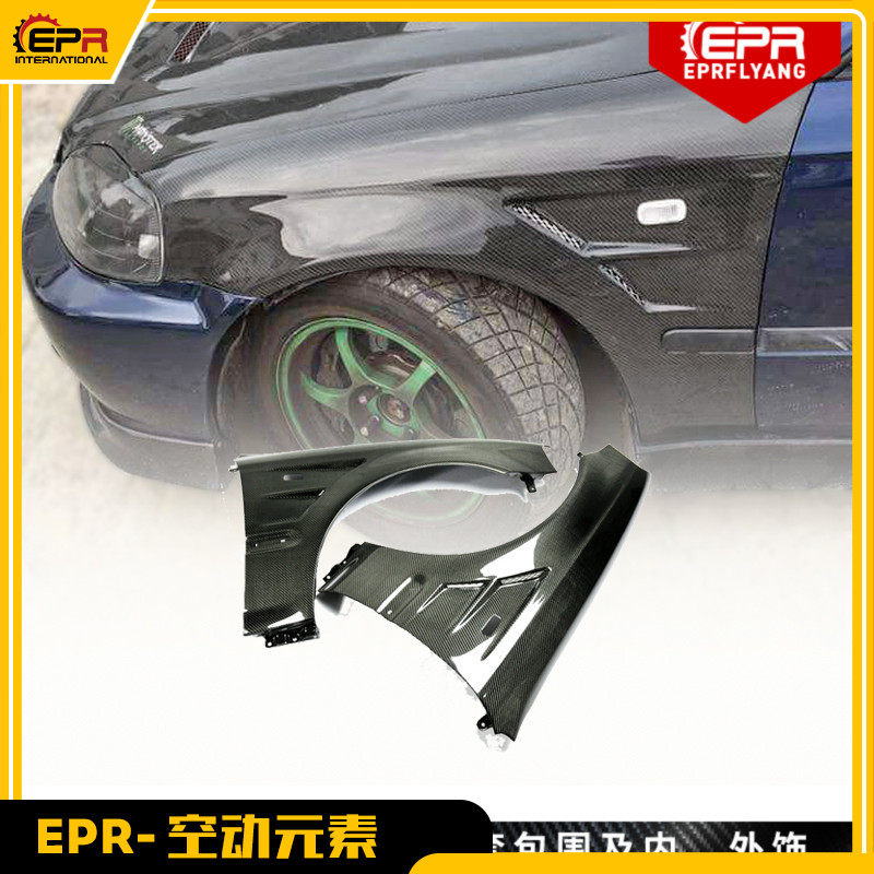 思域EK开孔叶子板VENTED包围改装