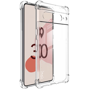 imak适用于谷歌Pixel 7手机壳Google Pixel 7 Pro气囊防摔软套透明黑新款液态硅胶镜头全包保护套高端商务