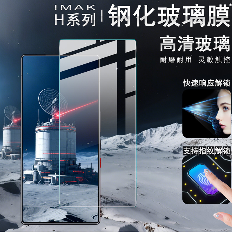 IMAK适用于Nubia努比亚 nubia Z80 Ultra 5G H系列钢化玻璃膜【支持指纹解锁】钢化膜透明手机玻璃膜
