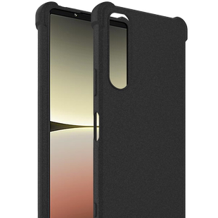 imak磨砂黑手机壳适用于索尼Sony Xperia 5 IV全包防摔软套气囊商务灰高端镜头保护硅胶外壳新款升级潮男士