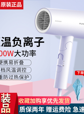 飞科吹风机家用负离子护发可折叠大功率宿舍用学生电吹风机FH6277