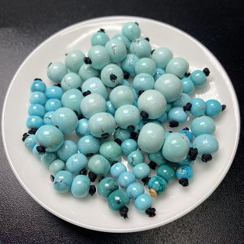 湖北天然原矿高瓷蓝无优化绿松石