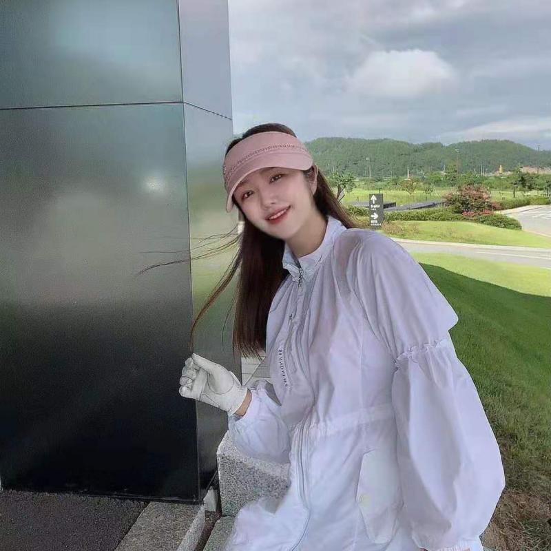 新款高尔夫女士薄款长风衣外套法式运动风防泼水长款防风防晒外套