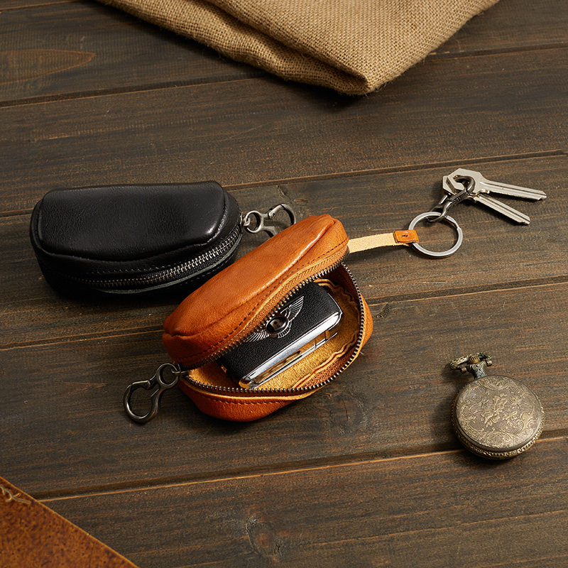 头层牛皮钥匙包男女通用