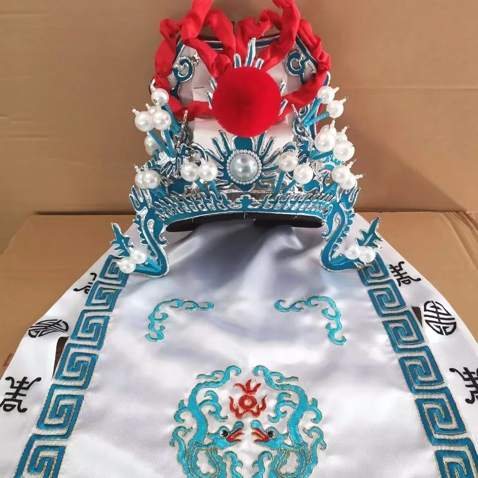 戏曲戏剧豫剧京剧古装头盔将巾武生武将盔头硬扎巾将巾帽帅盔帽子,特色手工艺,其他特色工艺品,淘宝优惠券,粉丝福利购,淘宝优惠卷
