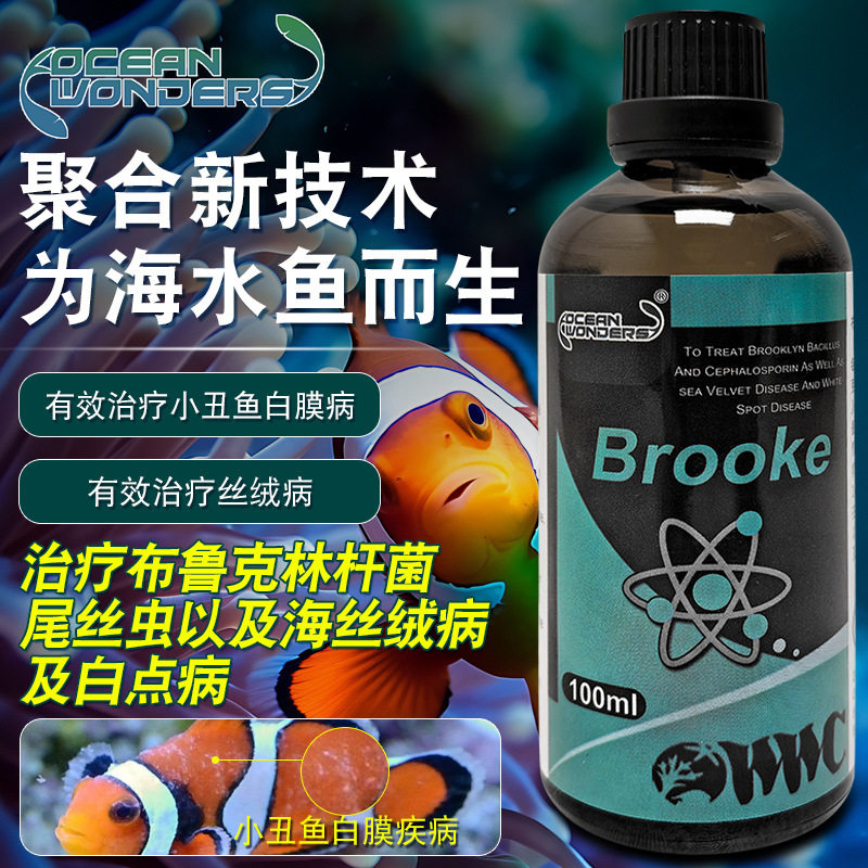 美国OW小丑鱼白膜克星治疗小丑鱼白膜飞碟虫新鱼检疫寄生虫烂肉