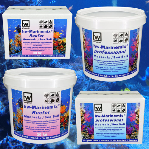 德国HW-Marinemix海盐鱼缸珊瑚盐sps lps高钙专业版PRO硬骨海水盐