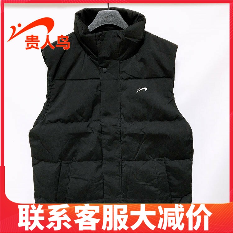 贵人鸟男装马甲正品2023冬新款宽松运动休闲羽绒马甲4935A35
