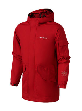 贵人鸟男装上衣2024春秋季新款加厚保暖风衣外套运动服男B491109